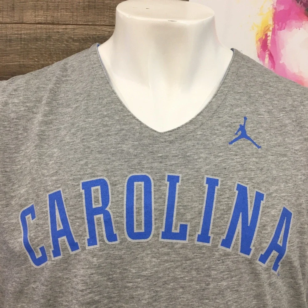 Vintage Jordan North Carolina Jersey Mens Size L Blue‎ Tar Heels Reversible Y2K